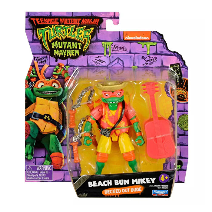 TMNT Aksiyon Figürler Beach Bum Mikey 83269