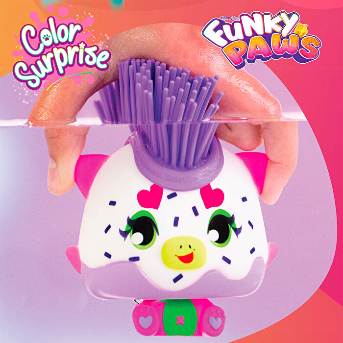Funky Paws Uzayan Renkli Saçlar Fuşya