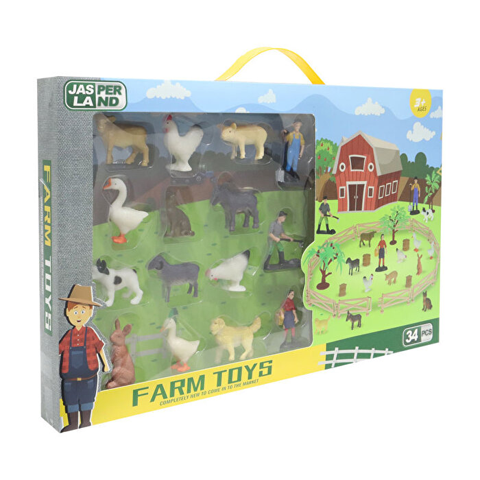 Farm Toys 34 Parça Çiftlik Hayvanları Seti