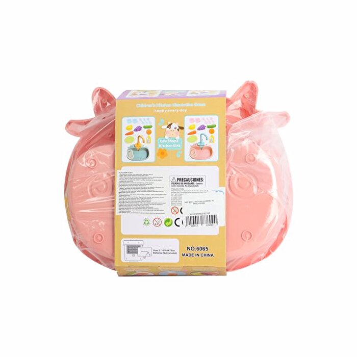 Mutfak Lavabosu İnek Şeki̇lli̇ 16 Parça Pembe