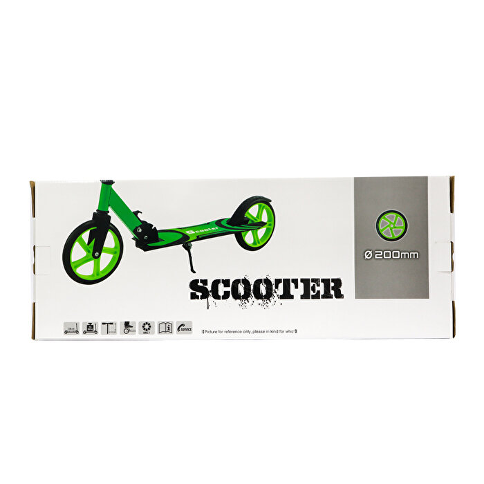 Kutulu Metal Scooter Model 2 Yeşil