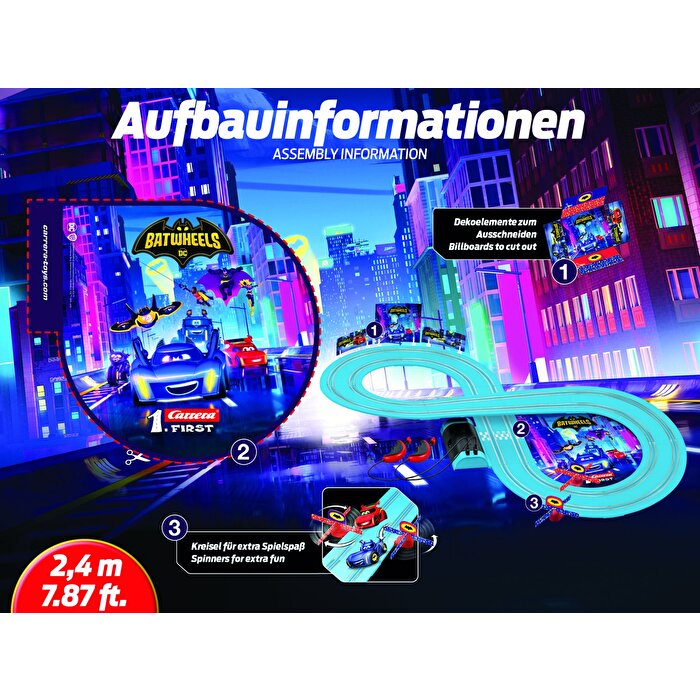Carrera First Batwheels Aksiyon Zamanı Yarış Pisti Seti