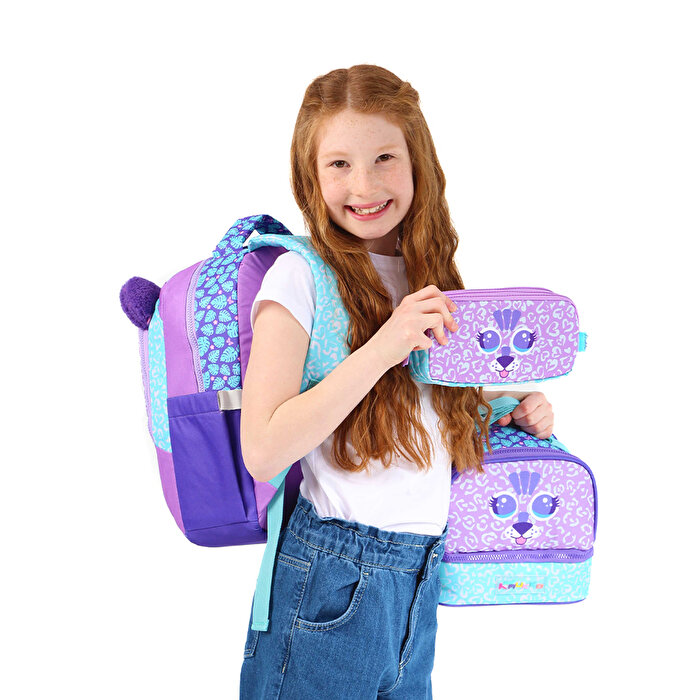 Kaukko Kids Cute Face Tiger Okul Çantası