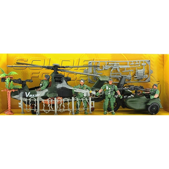 Motor ve Helikopterli Askeri Oyun Seti D1231