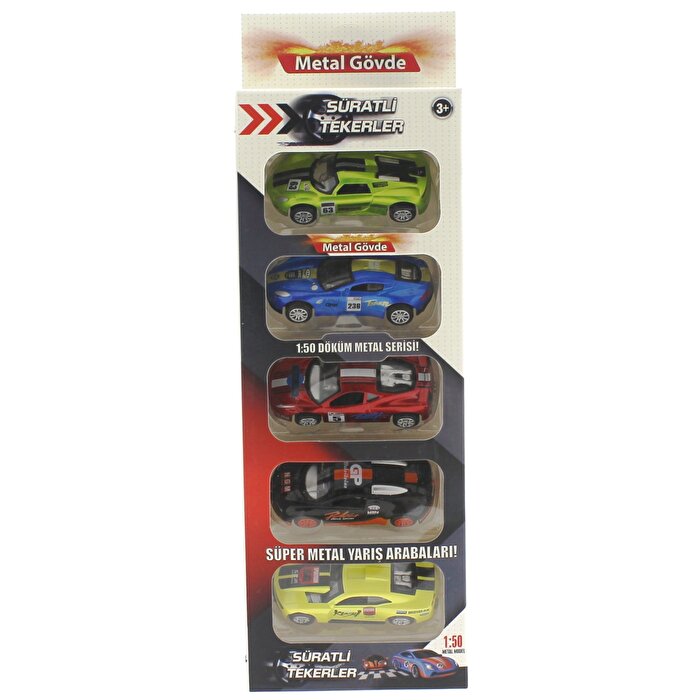 Die Cast 5'li Araba Seti