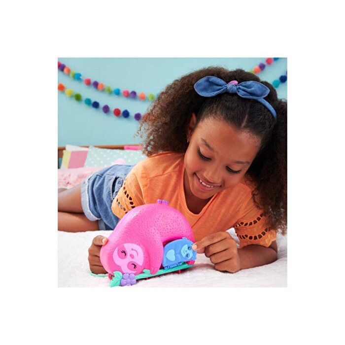 Polly Pocket Çanta Olabilen Micro Oyun Setleri Sloth Family HRD40