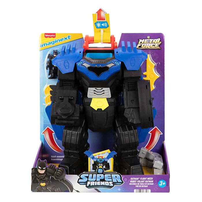 Imaginext Sesli ve Işıklı DC Metal Force Super Friends Batman Uçuş Aracı JDL03