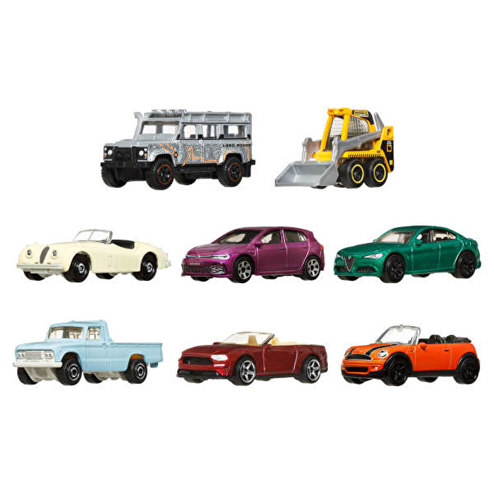 Matchbox 1:64 Ölçekli Metal 8'li Araba Seti JCT83