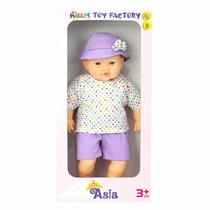 Asia Baby Mor Şapkalı 40 Cm