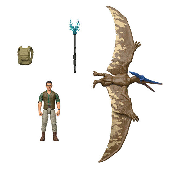 Jurassic World Rebirth Dr. Henry Loomis ve Pteranodon Figür Paketi JGB83
