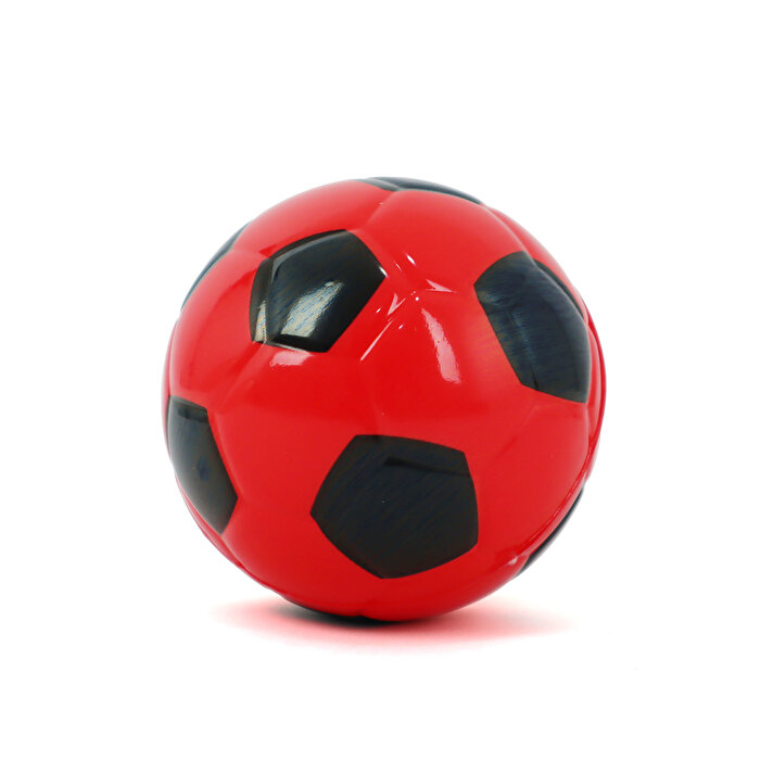 Kauçuk 9 Cm Top Kırmızı Futbol