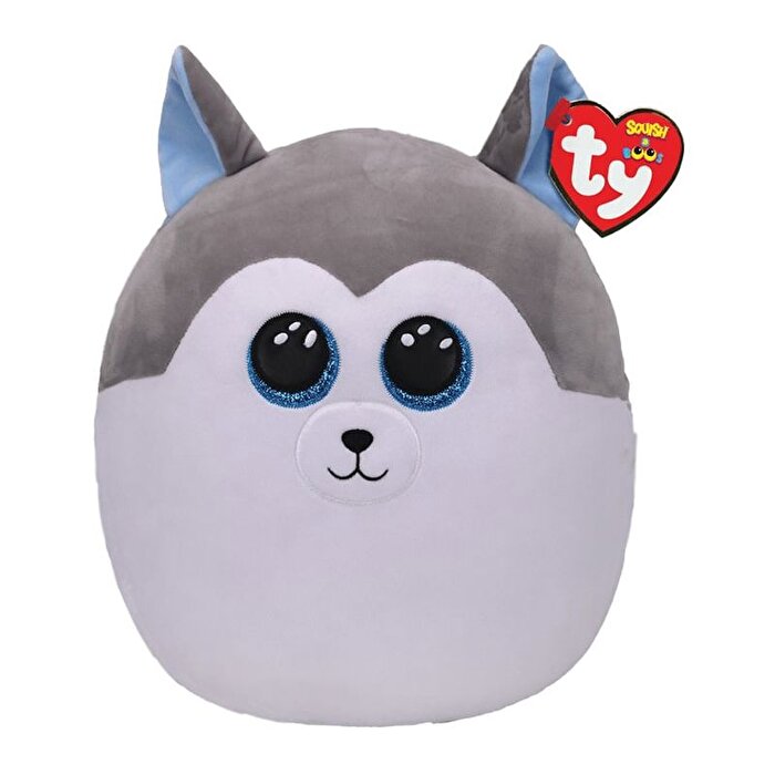 TY Slush Gri Husky Squishy 25 Cm