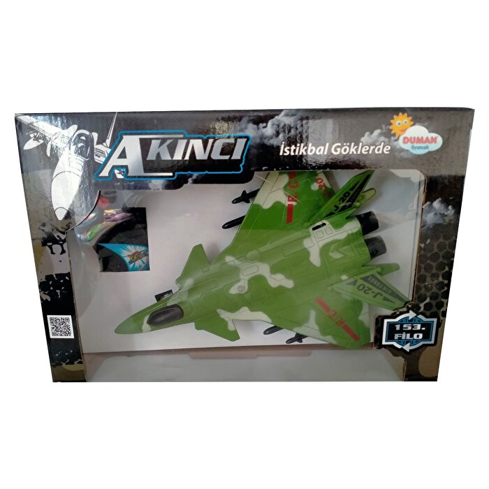Uzaktan Kumandalı 2 Fonksiyonlu Savaş Uçağı Yeşil