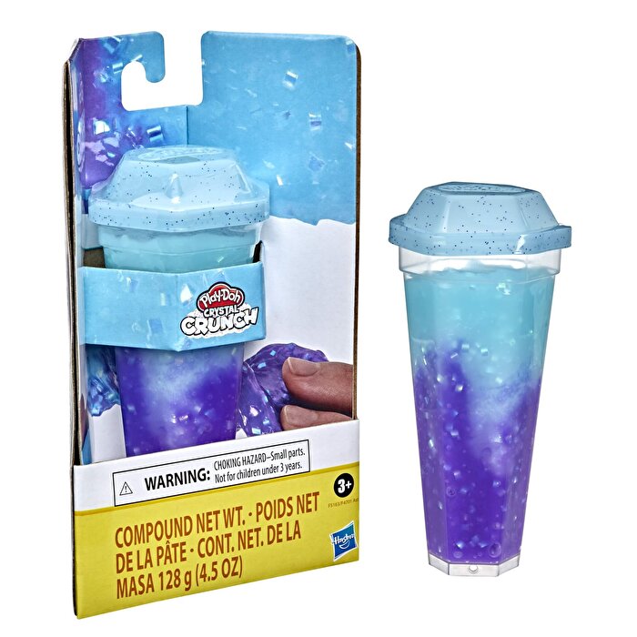 Play Doh Crystal Crunch Hamur - Mavi ve Parlak Lacivert F1563