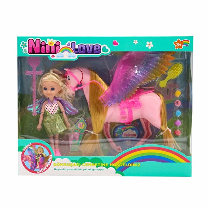 Nini Love Sihirli Küçük Prenses Ve Pembe Unicorn Atı