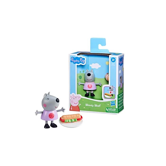 Peppa Pig ve Arkadaşları Sürpriz Tekli Figür Wendy Wolf F8065