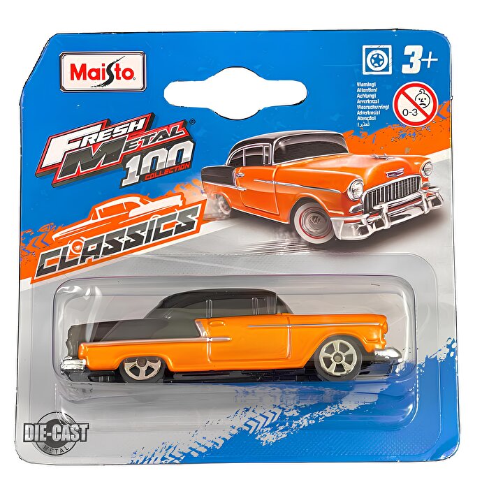 Maisto Fresh Metal Araçlar Black 1955 Chevrolet Bel Air