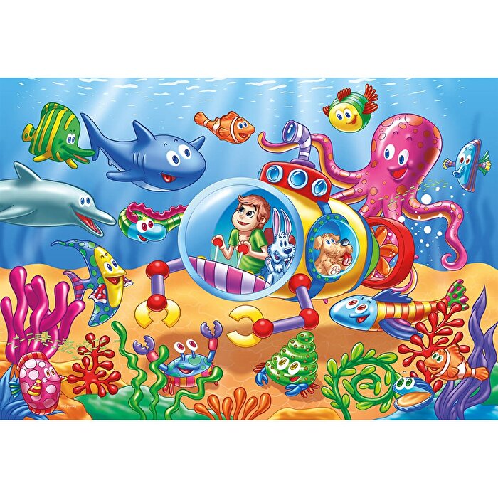 Ks Puzzle Little Submarine Jumbo Boy Puzzle 12 Parça