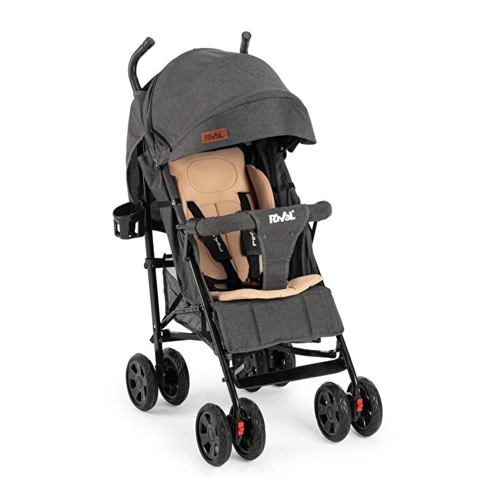 Rival Sweet Tam Yatar Baston Bebek Arabası Gold Antrasit RV111