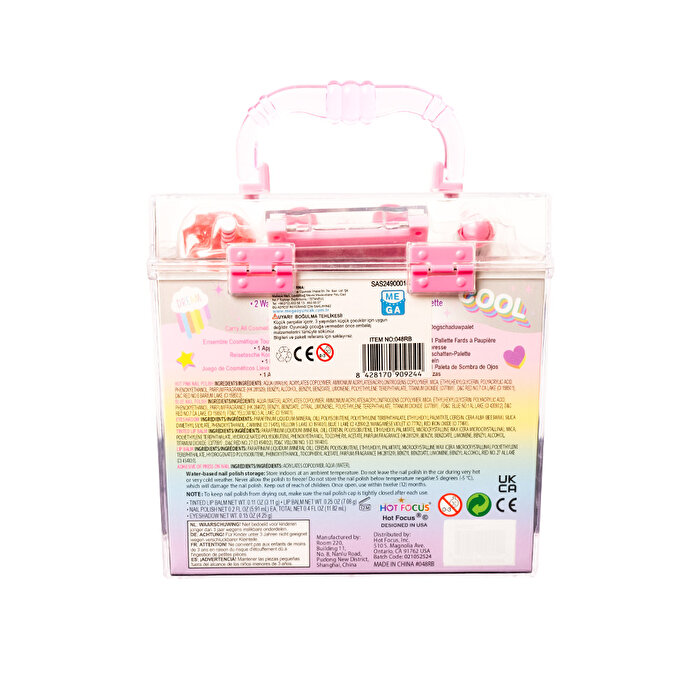 Hot Focus Rainbow Taşınabilir Makyaj Çantası