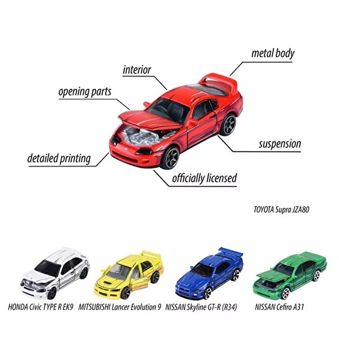 Majorette Japon Serisi 5'li Koleksiyon Paketi