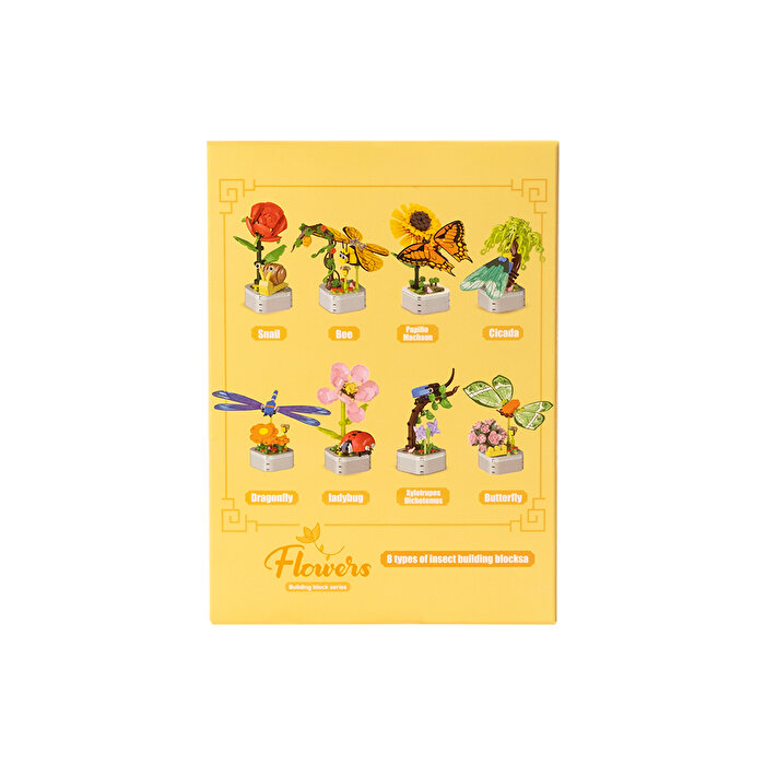 Mega Çi̇çekler ve Böcekler Yapı Blokları Kelebek