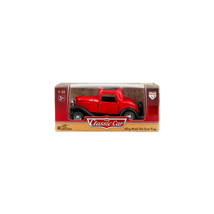 Die Cast 1:32 Retro Hot Rod Çek Bırak Araba Kırmızı
