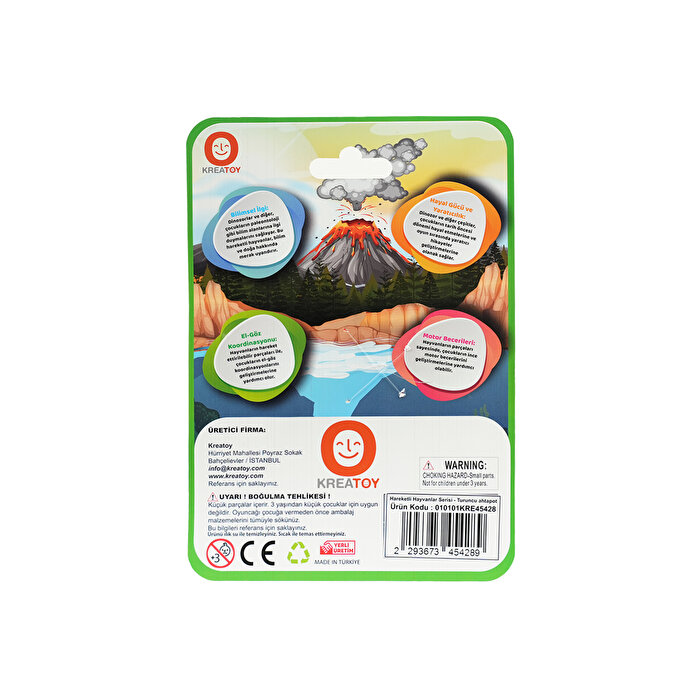 Hareketli Hayvanlar Serisi Turuncu Ahtapot