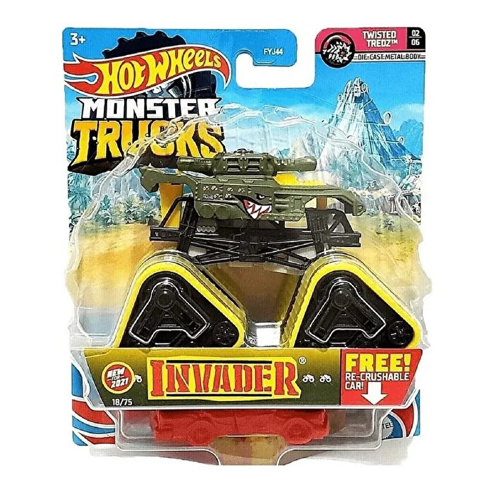 Hot Wheels Monster Trucks 1:64 Arabalar Invader GTH73