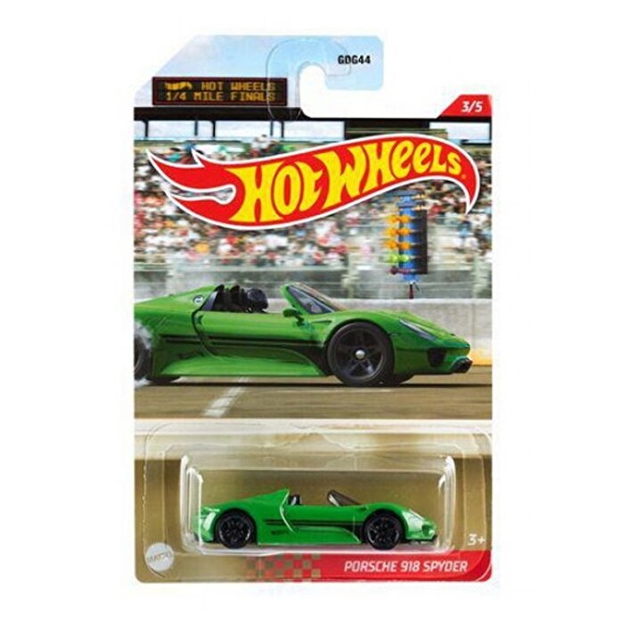 Hot Wheels 1/4 Mile Kings Kısa Mesafe Yarış Arabaları Porche 918 Spyder GRP30