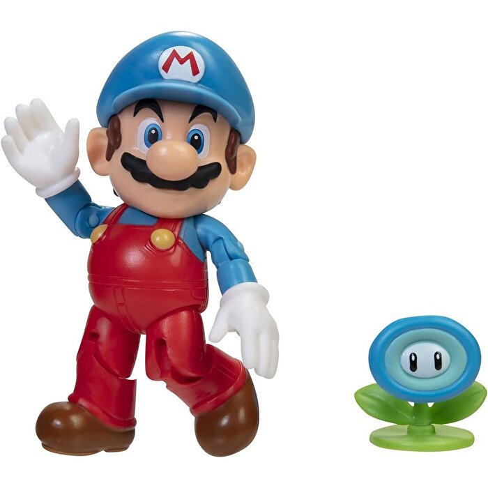 Ni̇ntendo Super Mari̇o Fi̇gürü Buz Mari̇o Ve Çi̇çek10 Cm