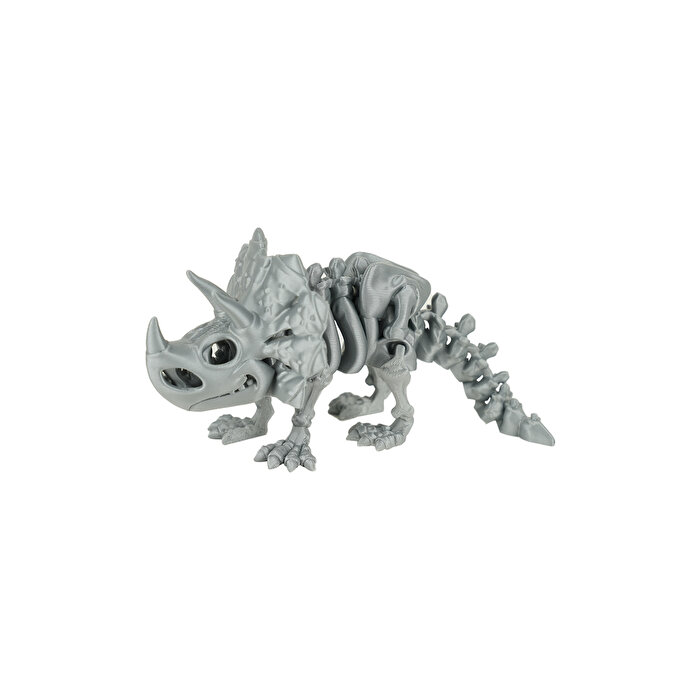 Hareketli Hayvanlar Serisi Gri Triceratops