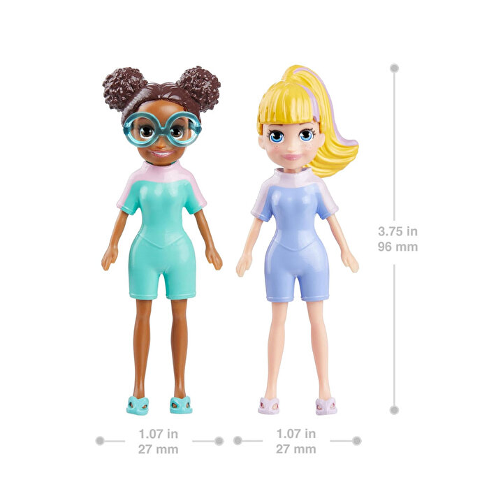 Polly Pocket ve Arkadaşları Farklı Moda Aksesuarları Oyun Setleri HRD61