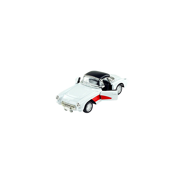Die Cast 1:32 Klasik Roadster Araba Beyaz