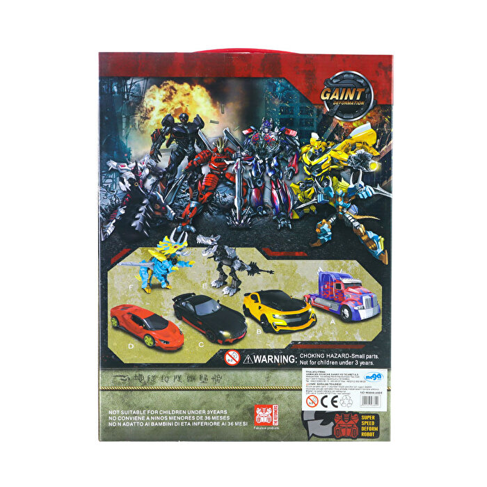 Dev Savaş Robotu Kırmızı Beyaz