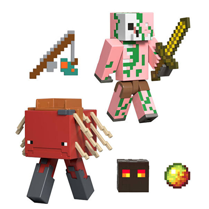 Minecraft İkili Paket Zombified Piglin ve Minecraft Strid JCN56