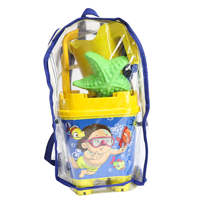 2016 Mas Resimli Çantalı Kale Kova Kürek Takımı Mavi Çantalı