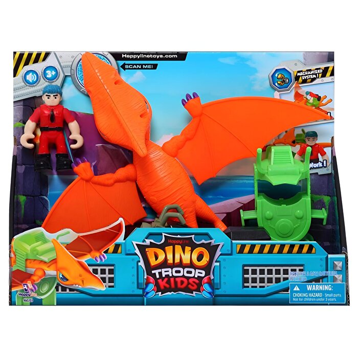 Dino Troop Kids Pterodactyl Sesli Oyun Seti