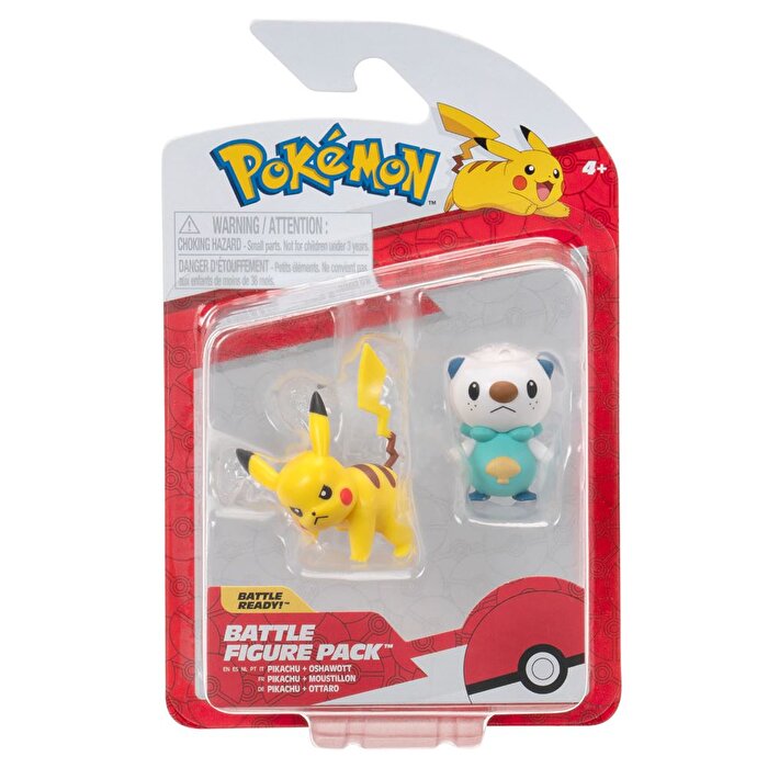 Pokemon Battle Figür 2'li Seti Pikachu Oshawott