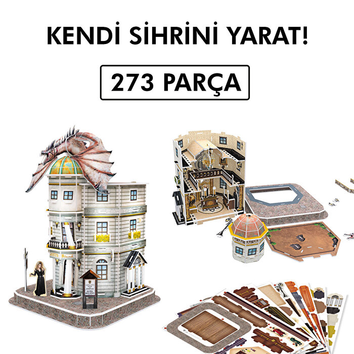 Cubic Fun 3D Puzzle Harry Potter Diagon Yolu 4 Bina