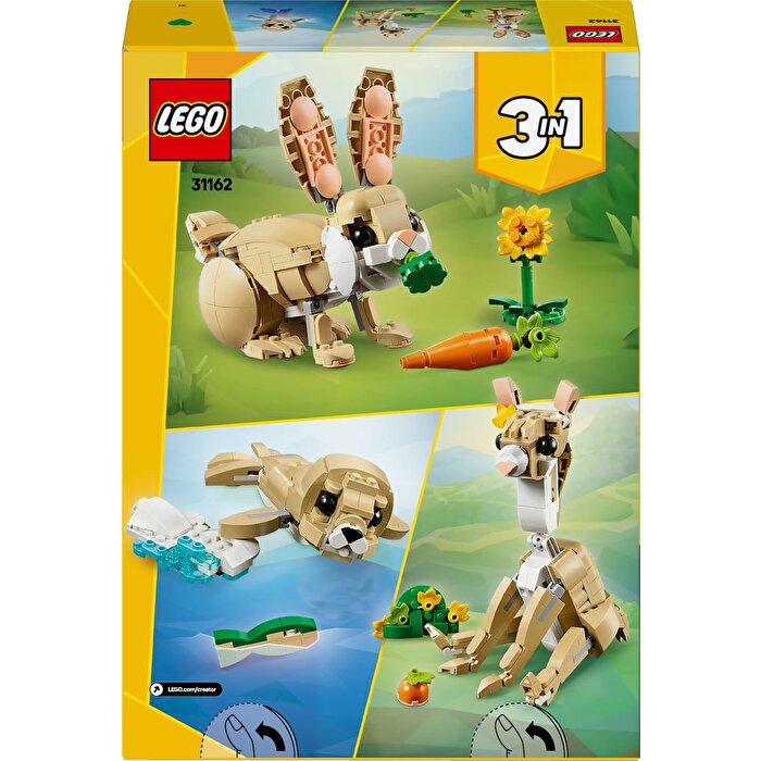 LEGO Creator 3'ü 1 Arada Arada Sevimli Tavşan 31162