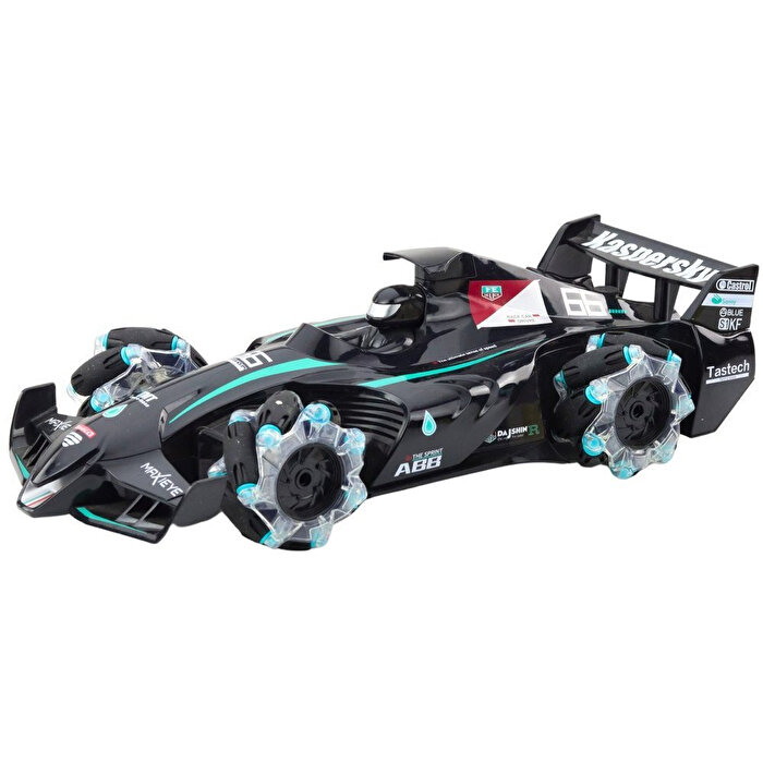 Formula 1 Spray Buhar Atan Uzaktan Kumandalı Siyah Araba