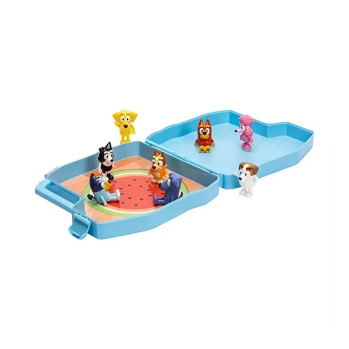 Bluey Deluxe Taşıma Çantası ve 8'li Figür Seti