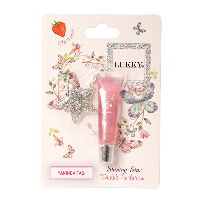 Lukky Simli Çilek Aromalı Lila Dudak Parlatıcısı