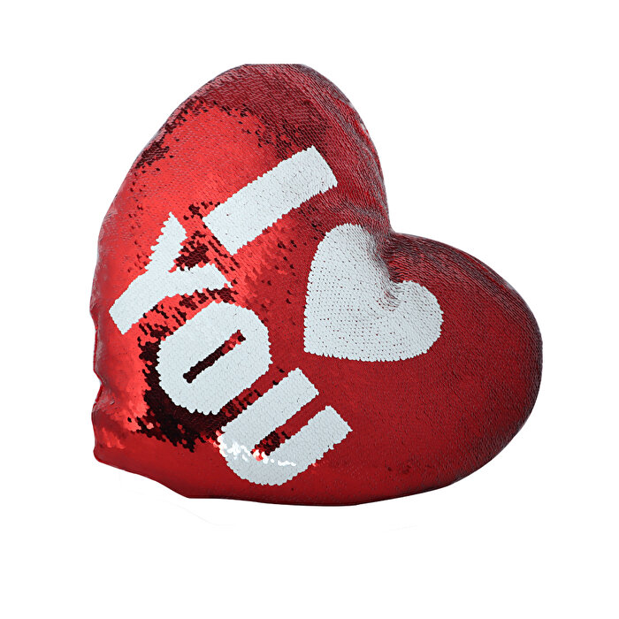 Pullu Yastıklar I Love You Kalp Yastık