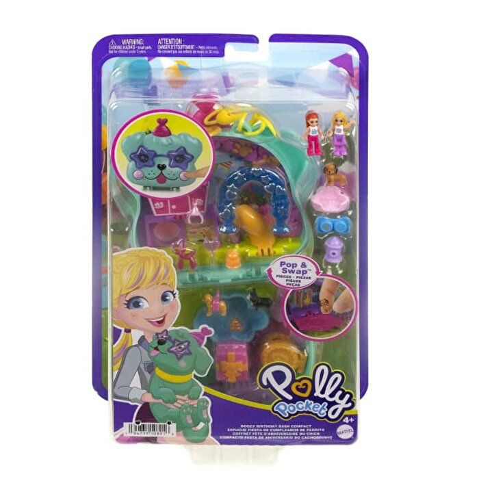 Polly Pocket ve Maceraları Oyun Setleri Doggy Birthday HKV30