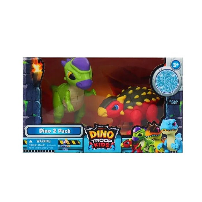 Dino Troops Kids Ankylosaurus ve Pachycephalosaurus İkili Set