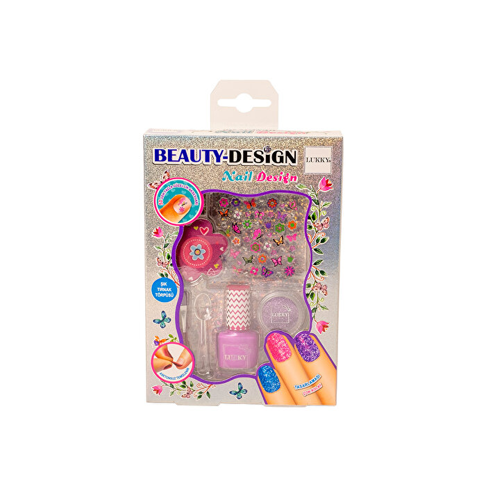 Lukky Soyulabilir Mor Ojeli Tırnak Tasarım Seti