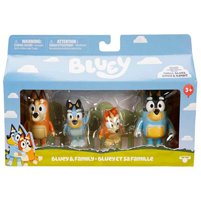 Bluey 4'lü Figür Seti Bluey & Family