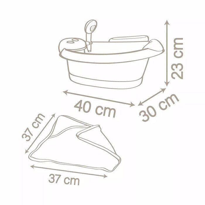 Smoby Baby Nurse Bebek Küveti